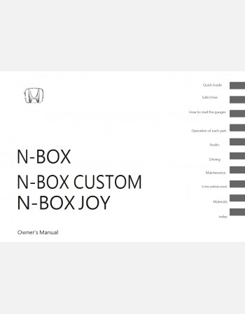 honda n-box 2023-2024 owners manual in english